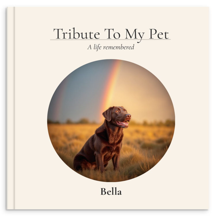 Bella's memorial book cover