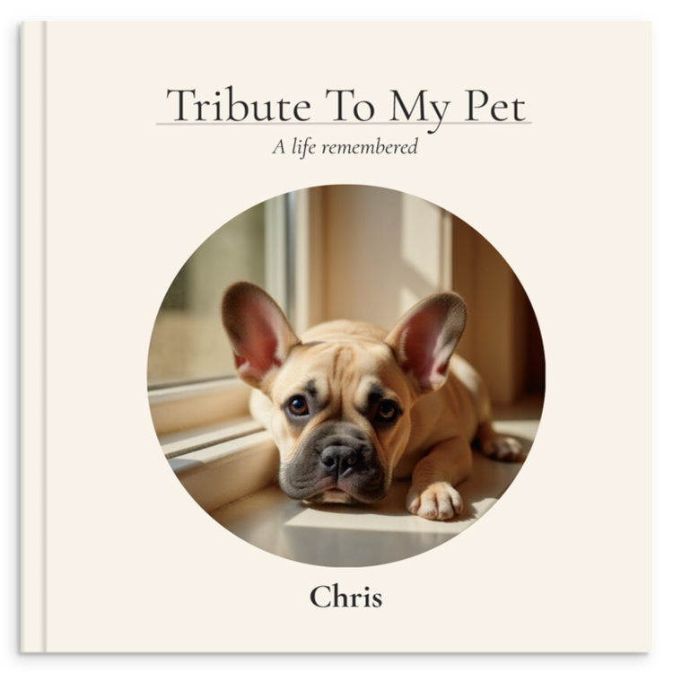 Chris's memorial book cover