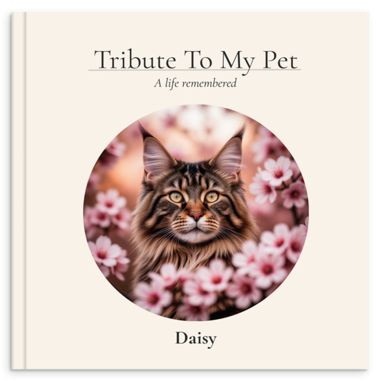 Daisy's memorial book cover