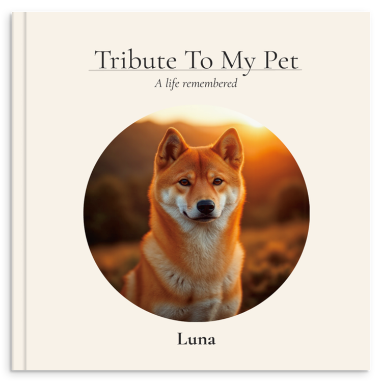 Luna's memorial book cover