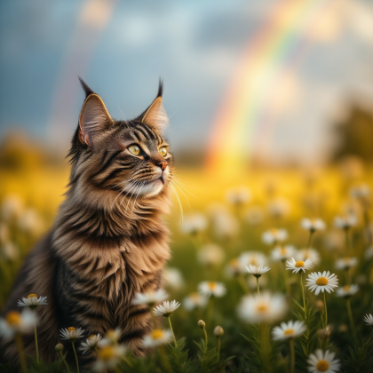Daisy in golden hour light