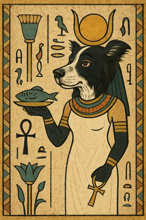 Mary as an Egyptian priestess